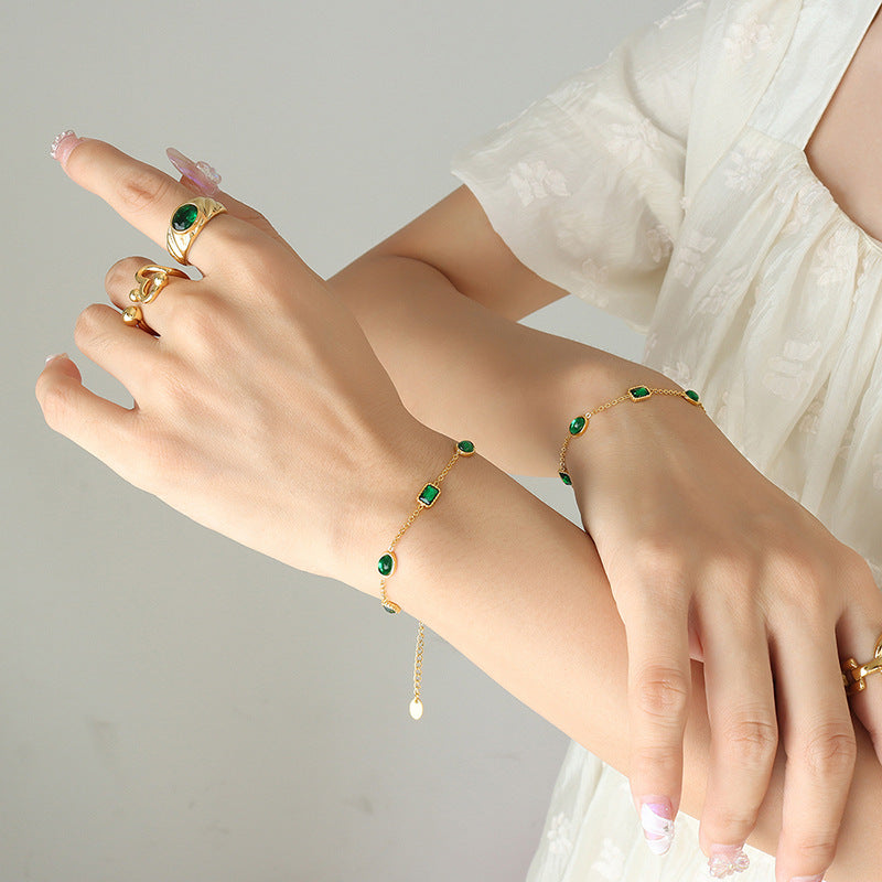Emerald Glow Bracelet